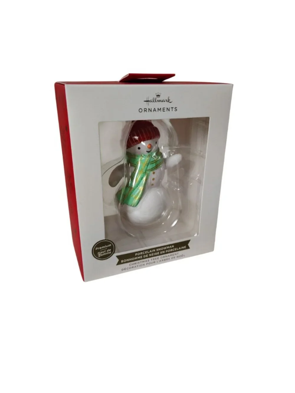 Hallmark Keepsake Porcelain Snowman Ornament Christmas Tree Decoration